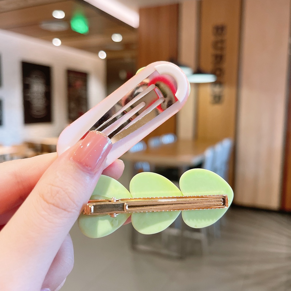 Bộ Kẹp Tóc Hình Trái Tim Màu Sắc Ngọt Ngào Phong Cách Nhật Hàn Thời Trang Mùa Hè Xinh Xắn Cho Nữ