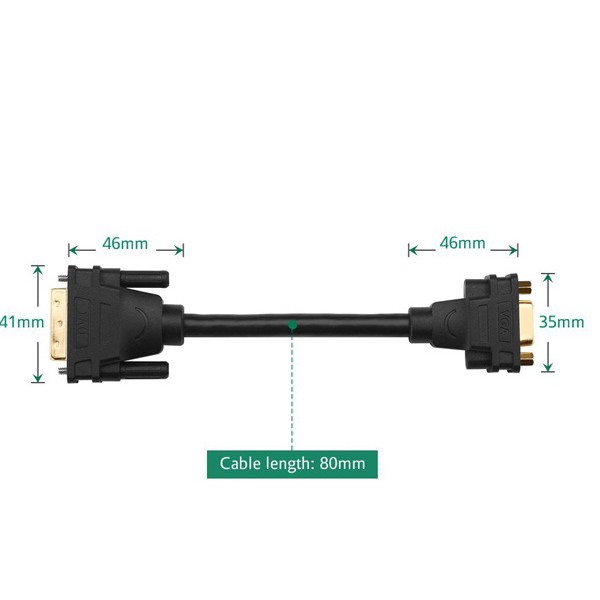 Cáp Chuyển Đổi DVI Sang VGA Ugreen 30499 - Hàng Chính Hãng