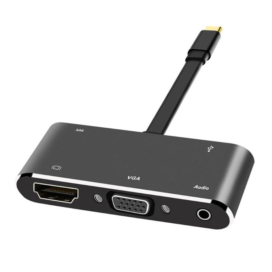 Bộ Chuyển Đổi 5 Trong 1 Usb Type C Sang Hdmi 4k Vga Usb 3.0