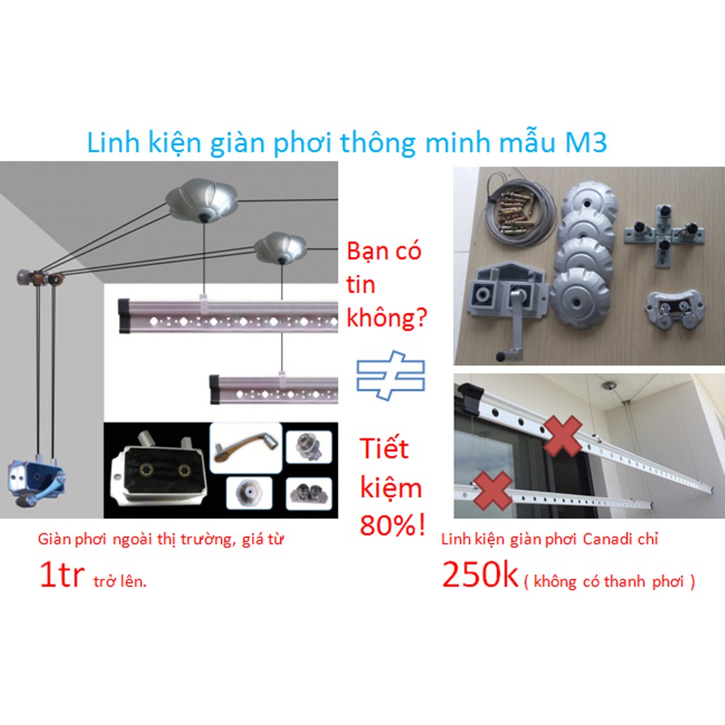 Bộ linh kiện giàn phơi thông minh MS2