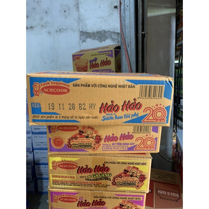 Thùng 30 gói Mì Hảo Hảo Acecook 75g