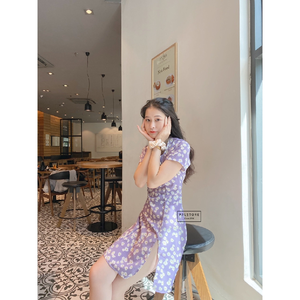 [Mã FAMAYWA2 giảm 10K đơn 50K] đầm thun xẻ vạt cổ tam giác - hàng thiết kế | BigBuy360 - bigbuy360.vn