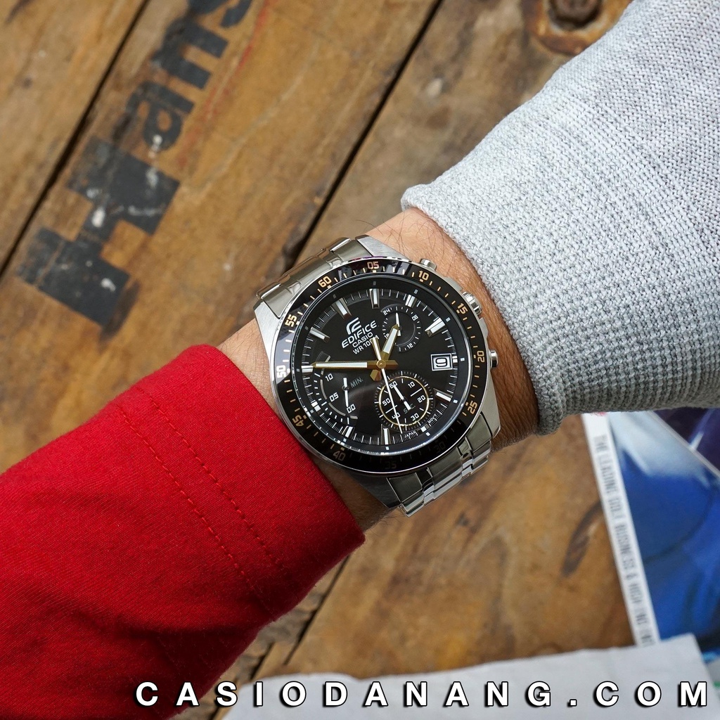 Đồng hồ nam dây kim loại Casio Edifice chính hãng Anh Khuê EFV-540D-1A9VUDF