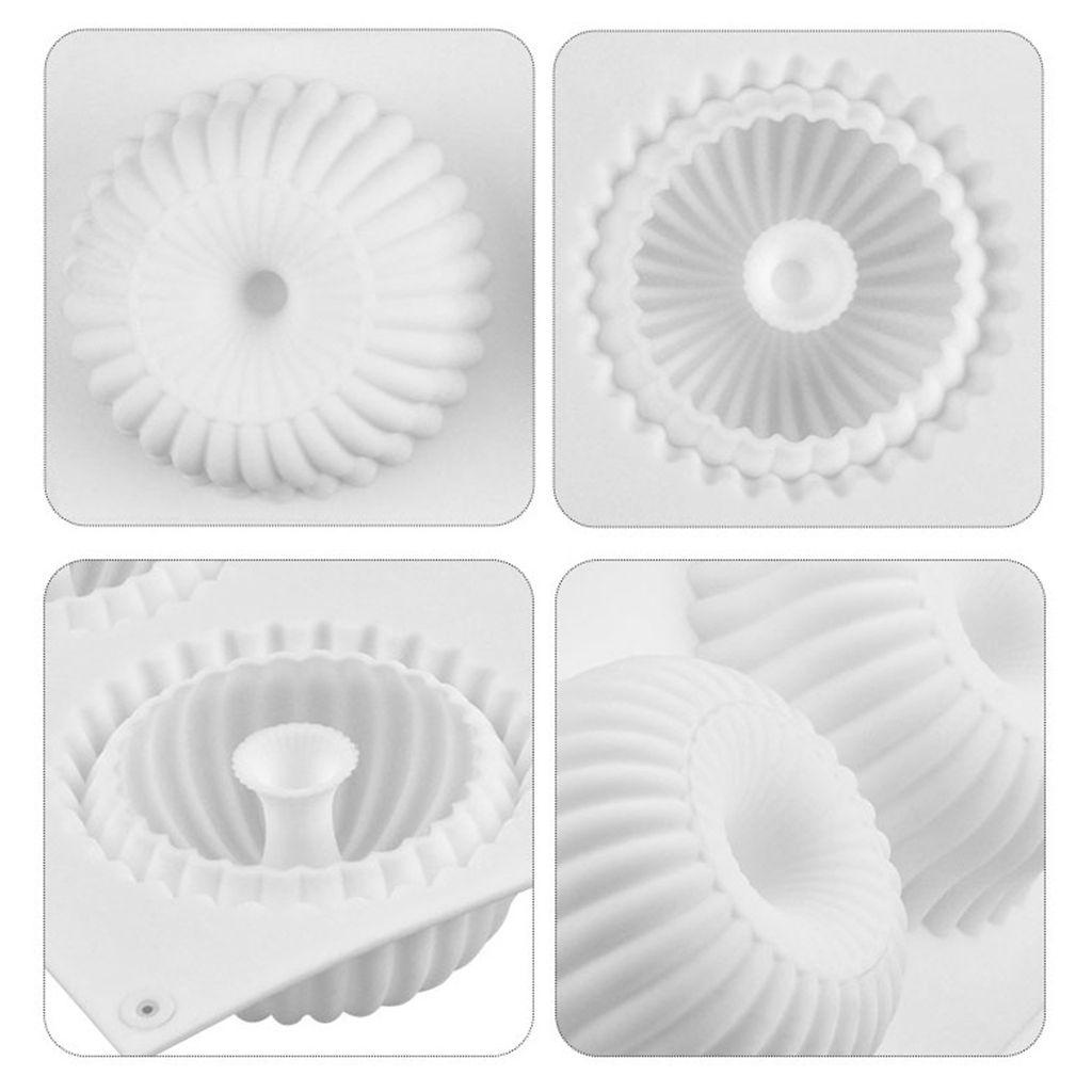 Khuôn Làm Bánh Donut 3D 6 Ngăn Tiện Lợi