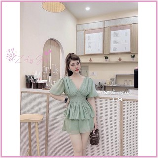 Set voan chiffon 2 lớp siêu đẹp [s]
