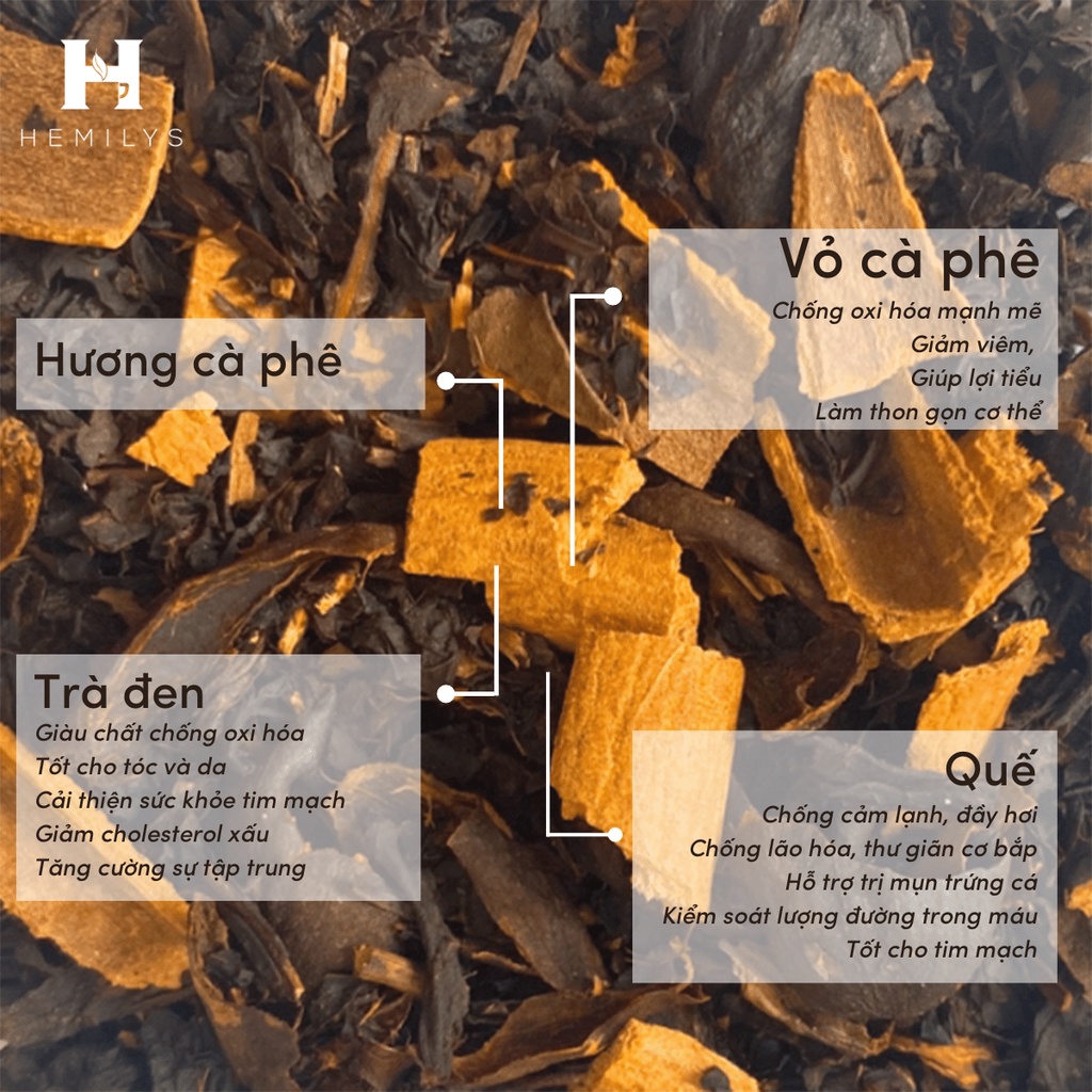 Trà Thảo Mộc Cung Hoàng Đạo Cung SƯ TỬ LEO Tearoscope Collection Thanh Lọc, Giải Nhiệt, An Thần HEMILYS TEA