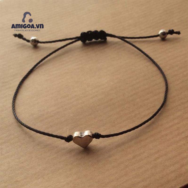 ✨✨Bộ Hai Vòng Tay Hai Mảnh Hình Nhân Vật Tình Yêu Màu Trắng Đen Đơn Giản Cho Nữ