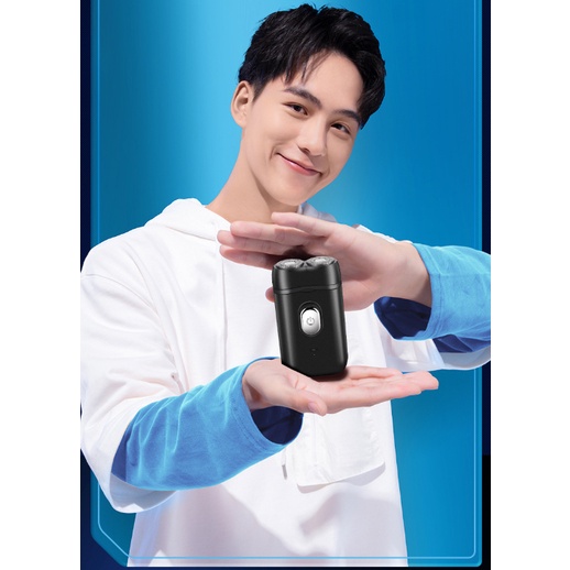 Xả kho giá sỉ - Máy cạo râu nam mini lưỡi tự mài FB188 chống nước IPX7, dao cạo râu điện sạc pin cầm tay nhỏ gọn
