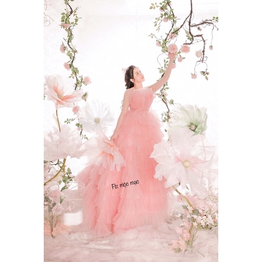 Chụp nàng thơ, công chúa...Set 5 cây hoa khổng lồ phối màu tỉ mỉ lên hình siêu xinh, Đạo cụ chụp ảnh, trang trí các nơi.