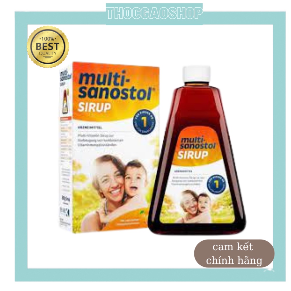 Multivitamin Syrup Sanostol số 1 giúp bé khoẻ mạnh tinh anh Đức