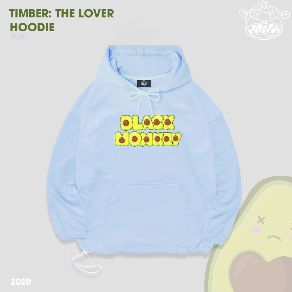 [TẶNG TÚI TOTE] Áo Hoodie Bơ Black Monkey - Timber: The Lover Màu Xanh Dương | BigBuy360 - bigbuy360.vn
