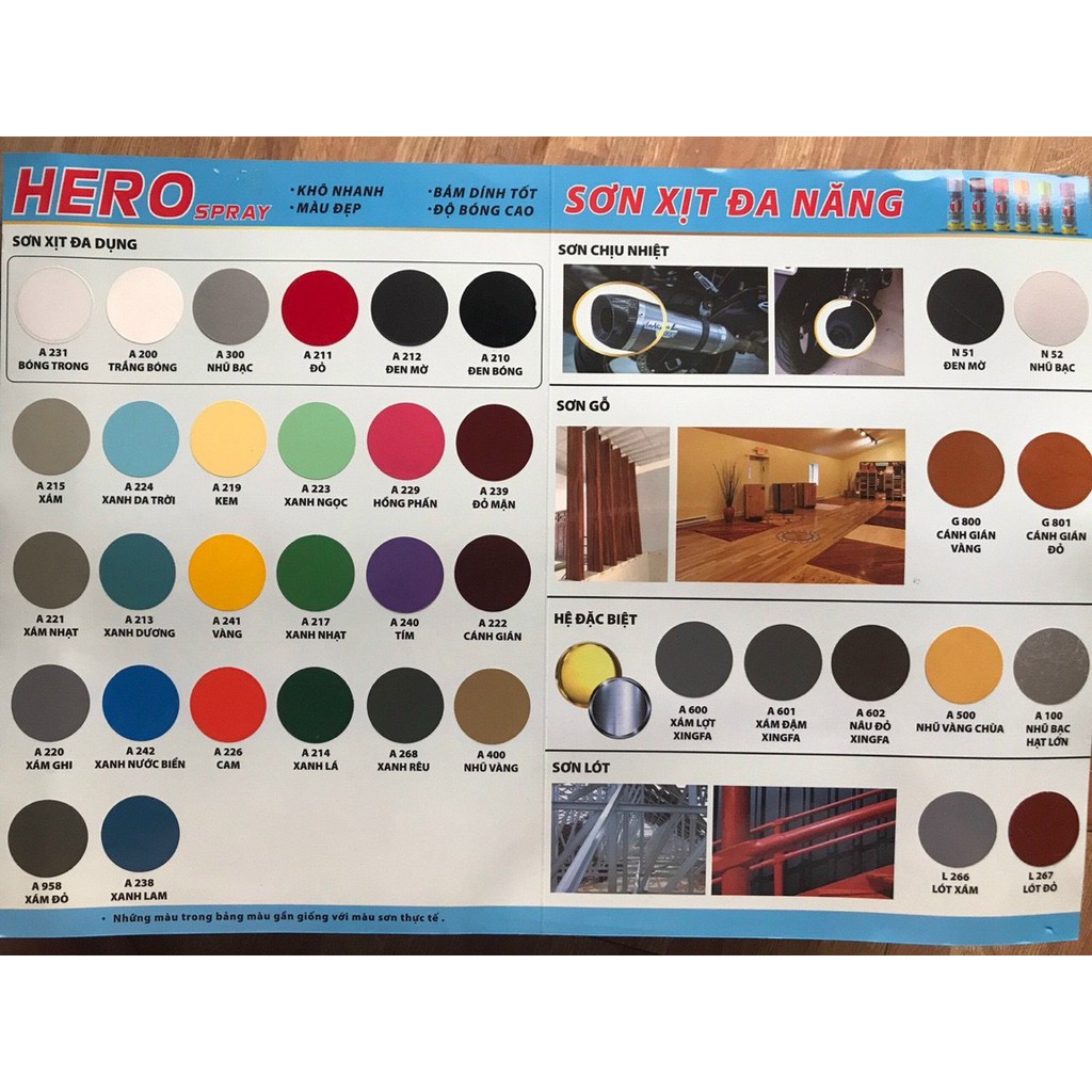 Sơn Xịt Kẽm Hero Số 1