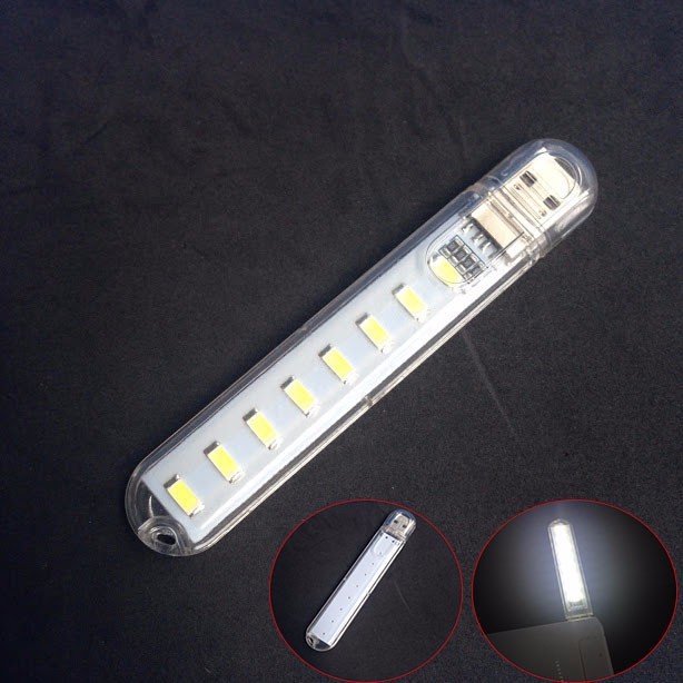 Compo 2 đèn led usb 8 bóng siêu sáng