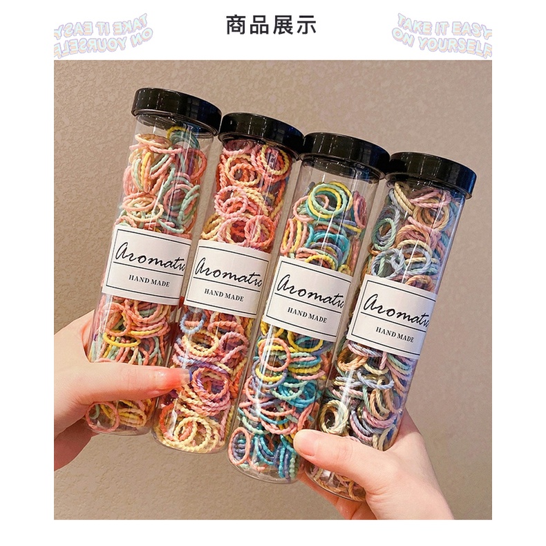 Dây Thun Buộc Tóc Xoắn Màu Pastel