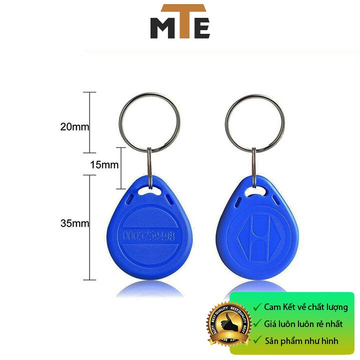Thẻ RFID 125Khz dạng móc khóa - Thẻ sao chép được dùng kiểm soát nhân viên, thang máy