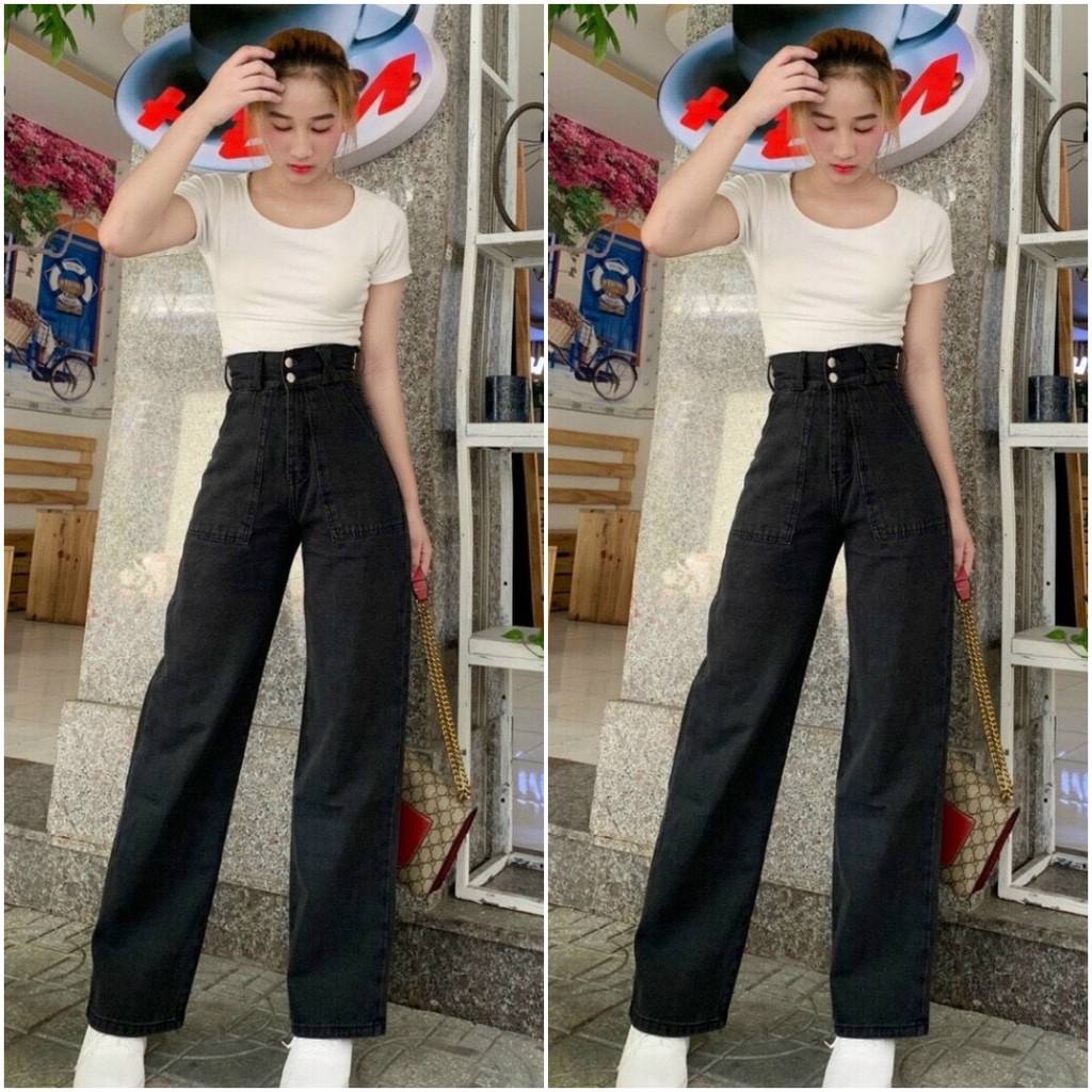 MQ Fashion - Quần baggy Nữ lưng cao 2 nút, form ống rộng, PC năng động, cá tính - Hot trending 2021 | BigBuy360 - bigbuy360.vn