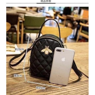 Túi đeo chéo con ong da đen ( SIEU HOT)