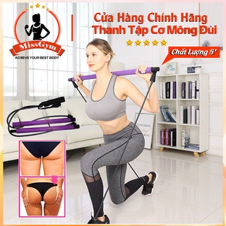 Thanh Tập Pilates Tập Cơ Mông Đùi MissGym, Có Dây Kháng Lực Tập Toàn Thân