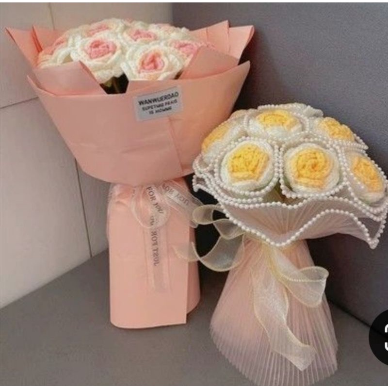 Hoa hồng len/ Hoa len