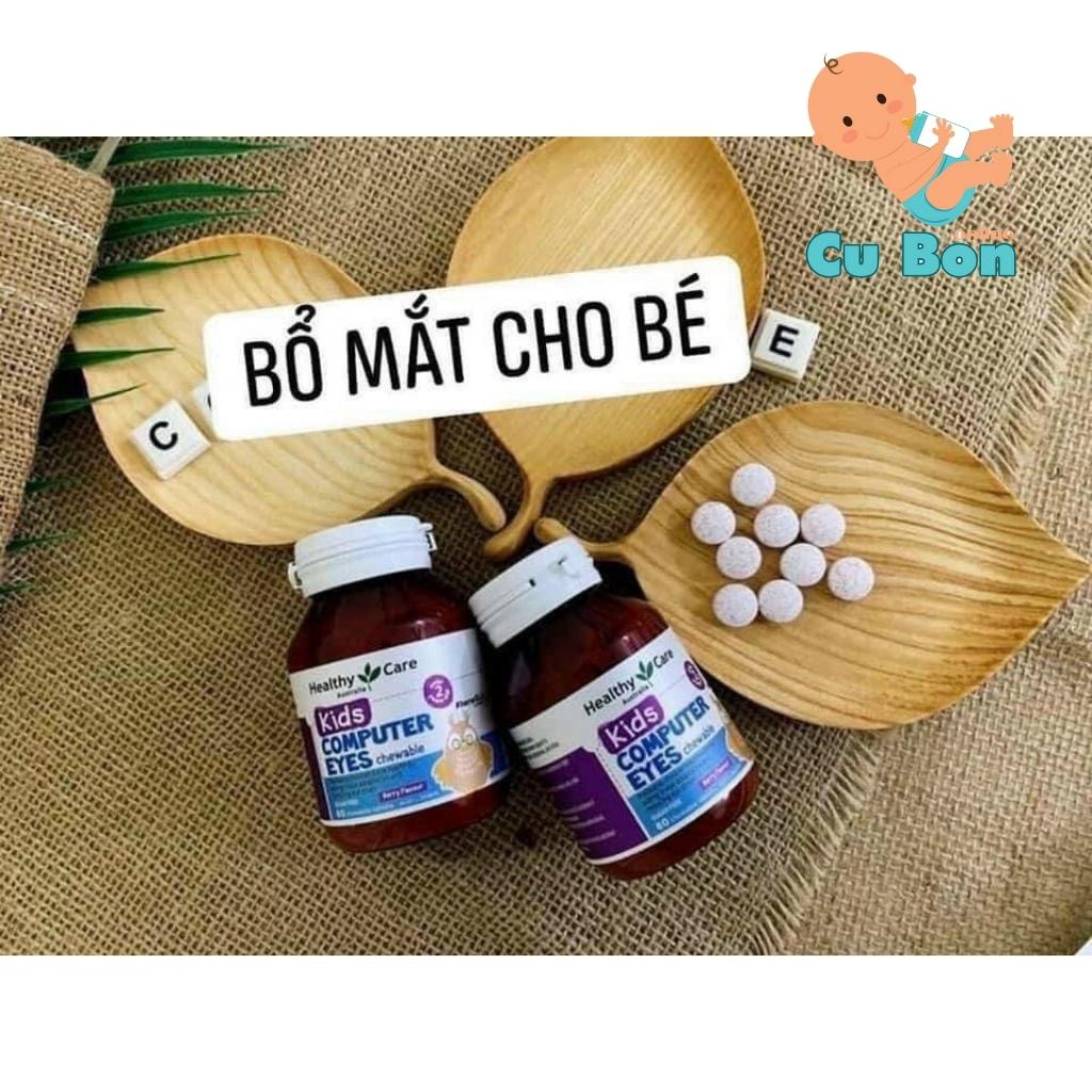 bổ mắt cho bé Healthy Care Kids Computer Eyes 60 viên của Úc dành cho bé từ 2 đến 12 tuổi