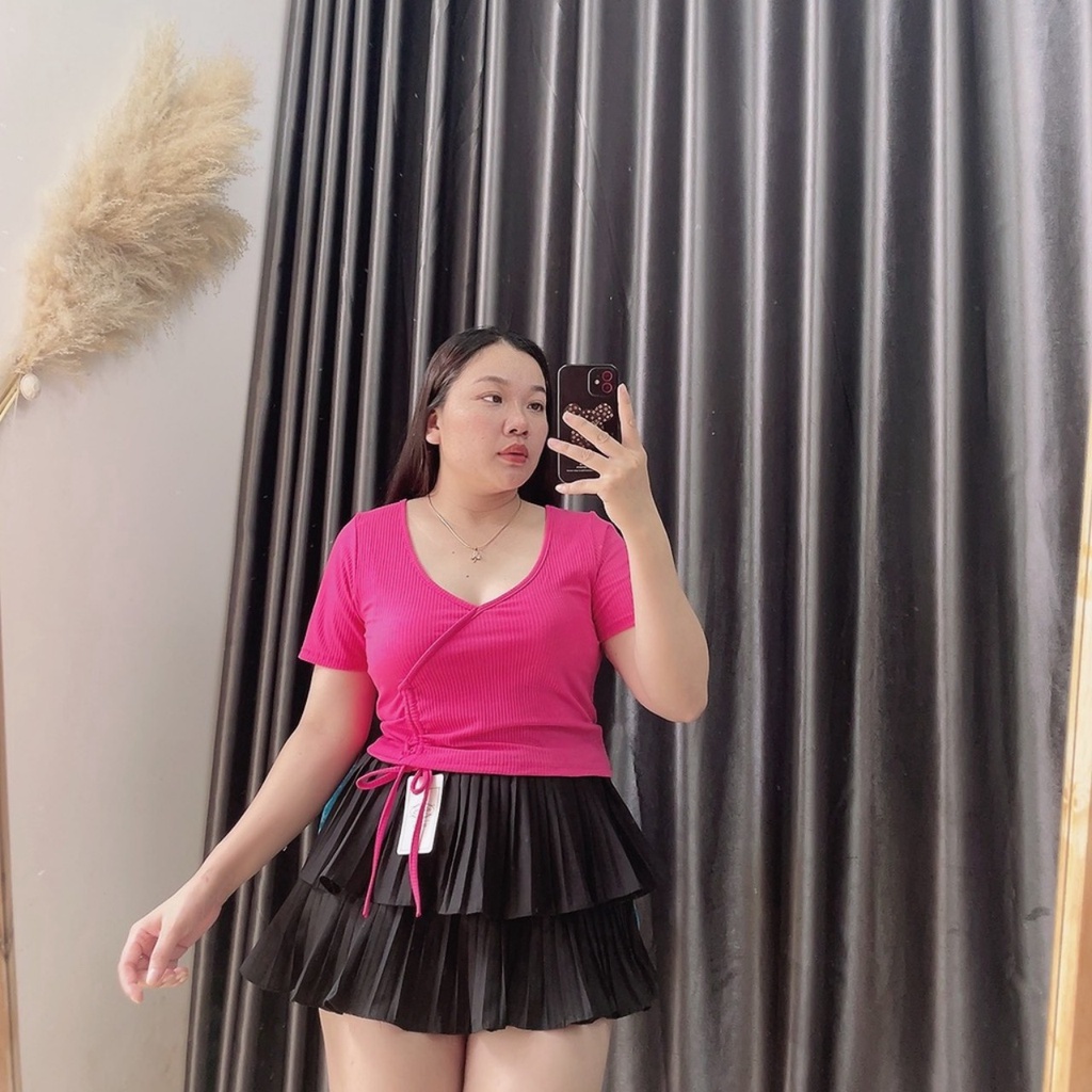 Áo thun nữ bigsize, Tay ngắn dáng dài qua rốn hack dáng che bụng Lên Phom Cực Xinh  G9