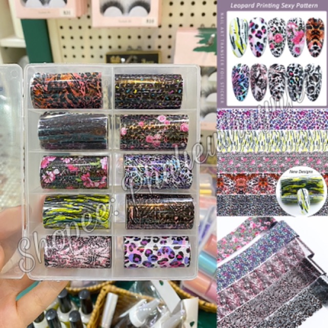 Set Foil 10 Tấm Trang Trí Móng