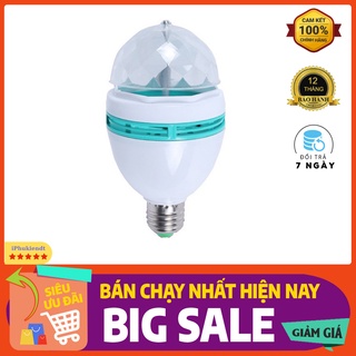 Bóng đèn led sân khấu vũ trường tự động xoay 7 màu - Đèn trang trí xoay 7 mày