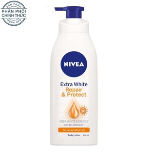 SỮA DƯỠNG THỂ NIVEA EXTRA WHITE REPAIR & PROTECT PHỤC HỒI CHỐNG NẮNG 350ML - 200ML