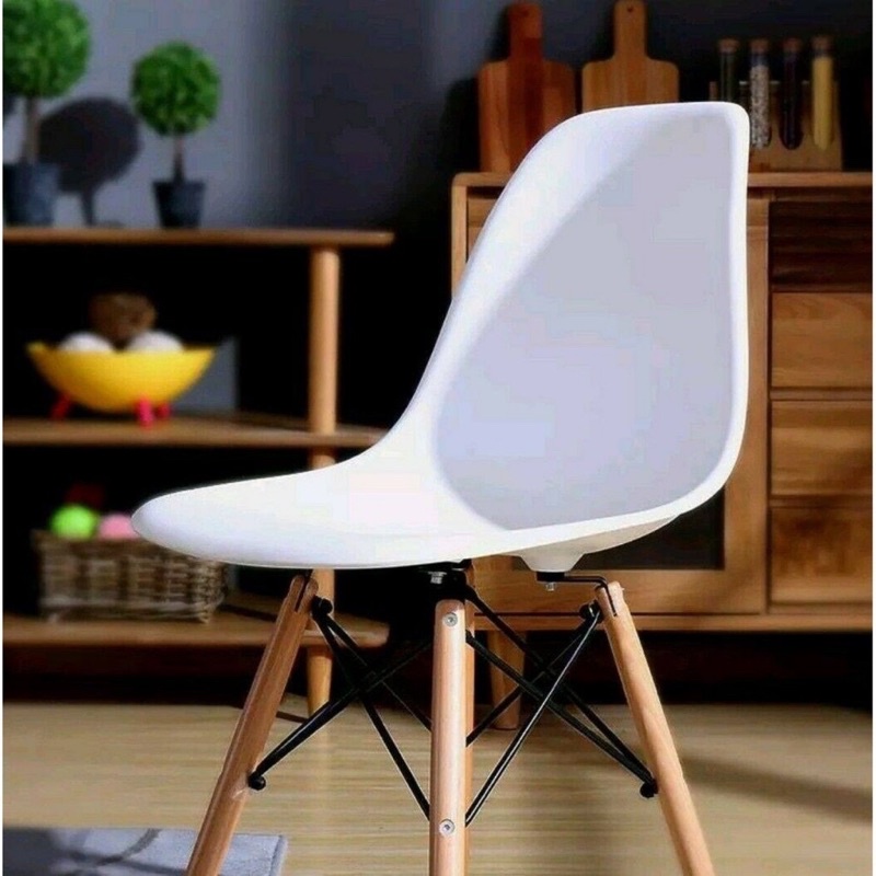 ⭐️ Ghế EAMES Chân Gỗ ⭐️ Ghế Làm Việc Chân Gỗ Sồi Đan Sắt Dành Cho Nhà Hàng, Cafe, Văn Phòng