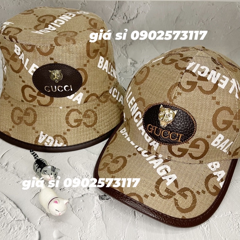 Cặp nón kết lưỡi trai - mũ bucket GG in BALEN mạc sói sắt cực hot thời trang cao cấp nam nữ đầy đủ tem mạc hot trend