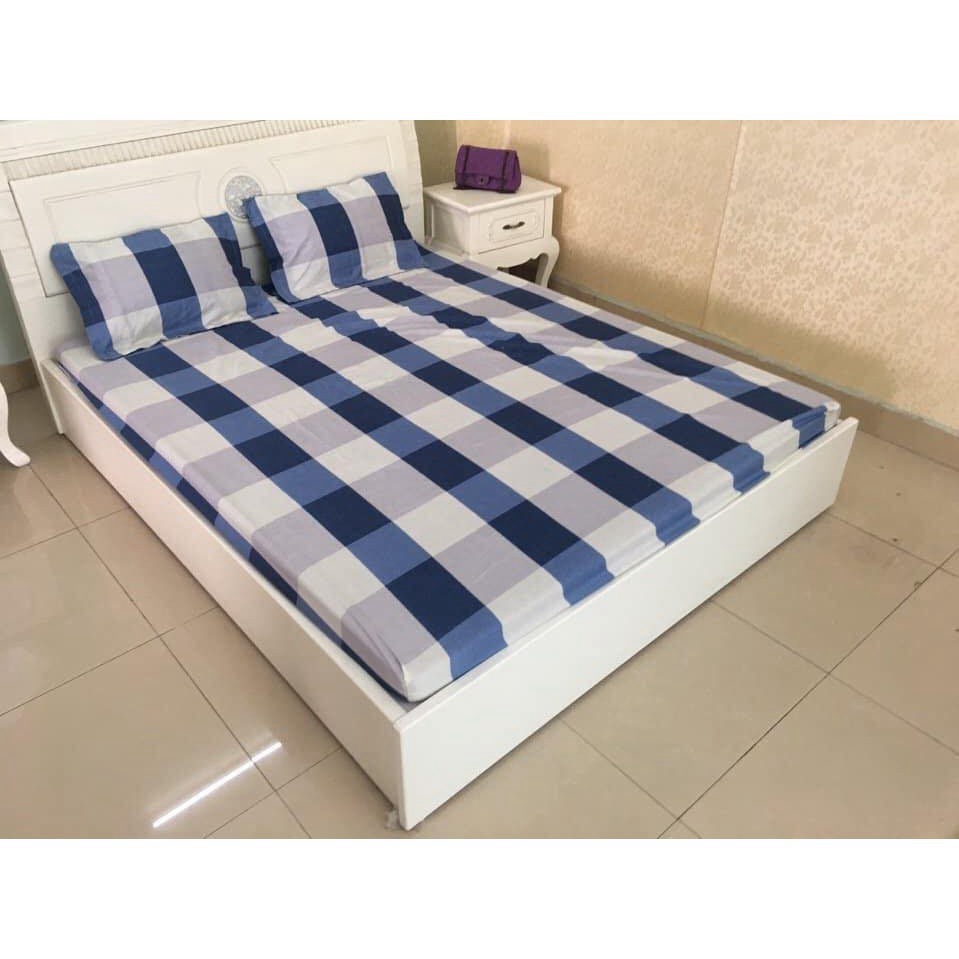 Bộ Ga Chất Liệu Cotton Poly Đủ Kích Thước. Ga chun và 2 áo gối, Ga chun kèm gối ôm, Ga Gối 1m8x2m, Ga Gối 16x2m- Đặt Cỡ.