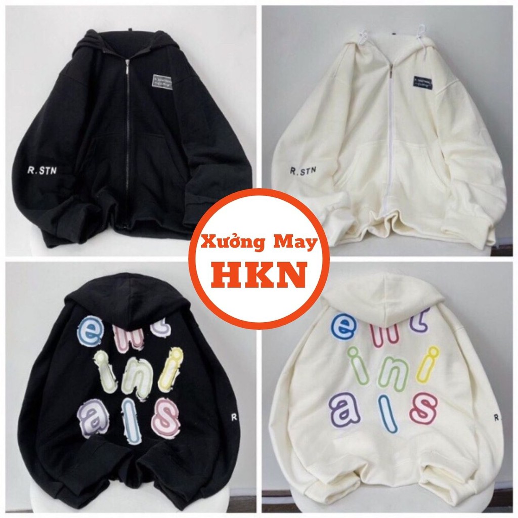 Áo Khoác Nỉ Nam Nữ Bảng Chữ Cái Logo Vải Dày Dặn Mã 466 Xưởng May HKN
