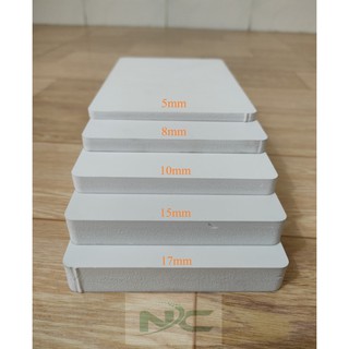 Tấm Bìa mô hình - 5mm 20,30,40cm (Bìa làm handmade, Foam5li  Fomic)