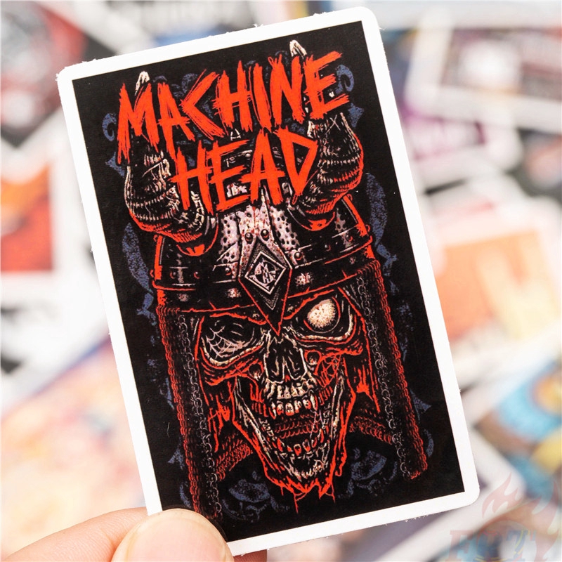 ❉ Sticker Dán Trang Trí Hình Ban Nhạc Rock Series 01 Vui Nhộn ❉ Bộ 50 Sticker Chống Thấm Nước Họa Tiết Doodle Hợp Thời Trang
