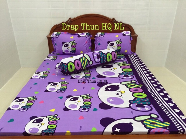 Drap thun Hàn Quốc (bộ: drap, 2 nằm, 1 ôm)