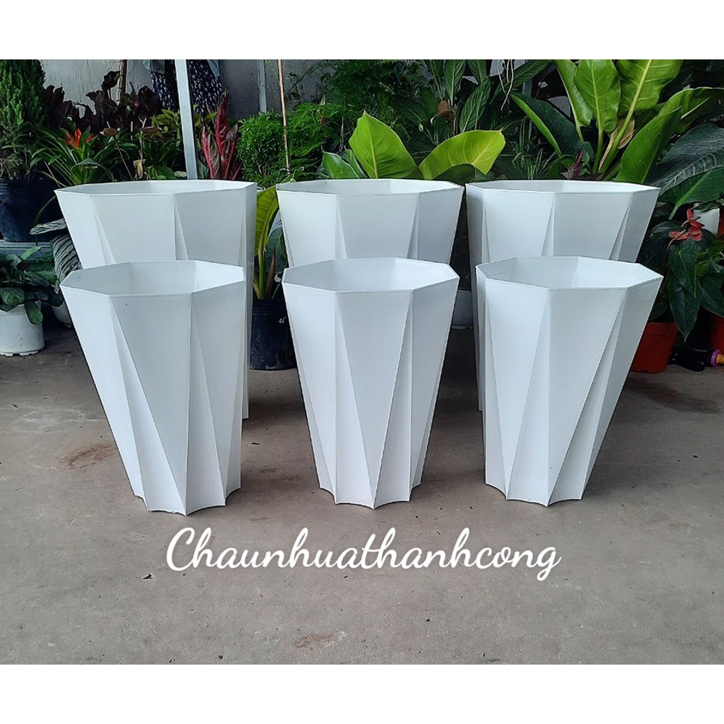 Chậu nhựa kim cương loại 1 dày cao cấp