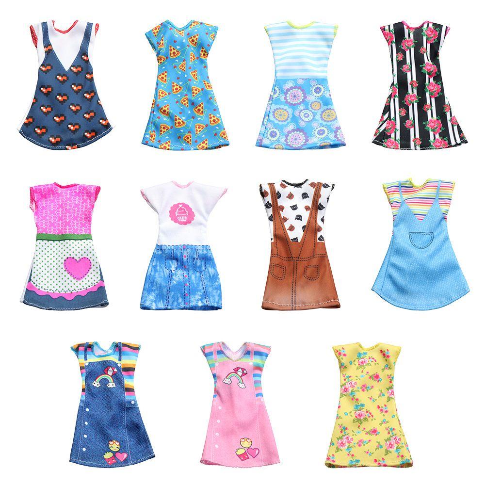 BEBETTERM Đầm Đồ Chơi Búp Bê Nhiều Màu Đáng Yêu