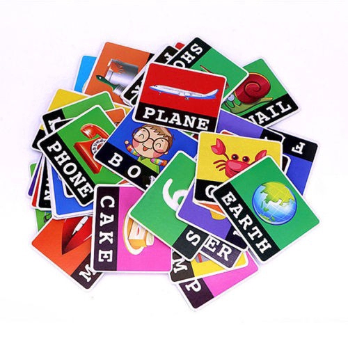 Kids Recognize English Spelling Card Spell Letter Game Educational Toy Early Learning Tool Toy