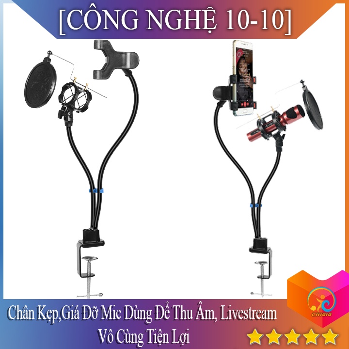 Giá đỡ mic thu âm, livestream karaoke 3 in 1 chắc chắn TL779