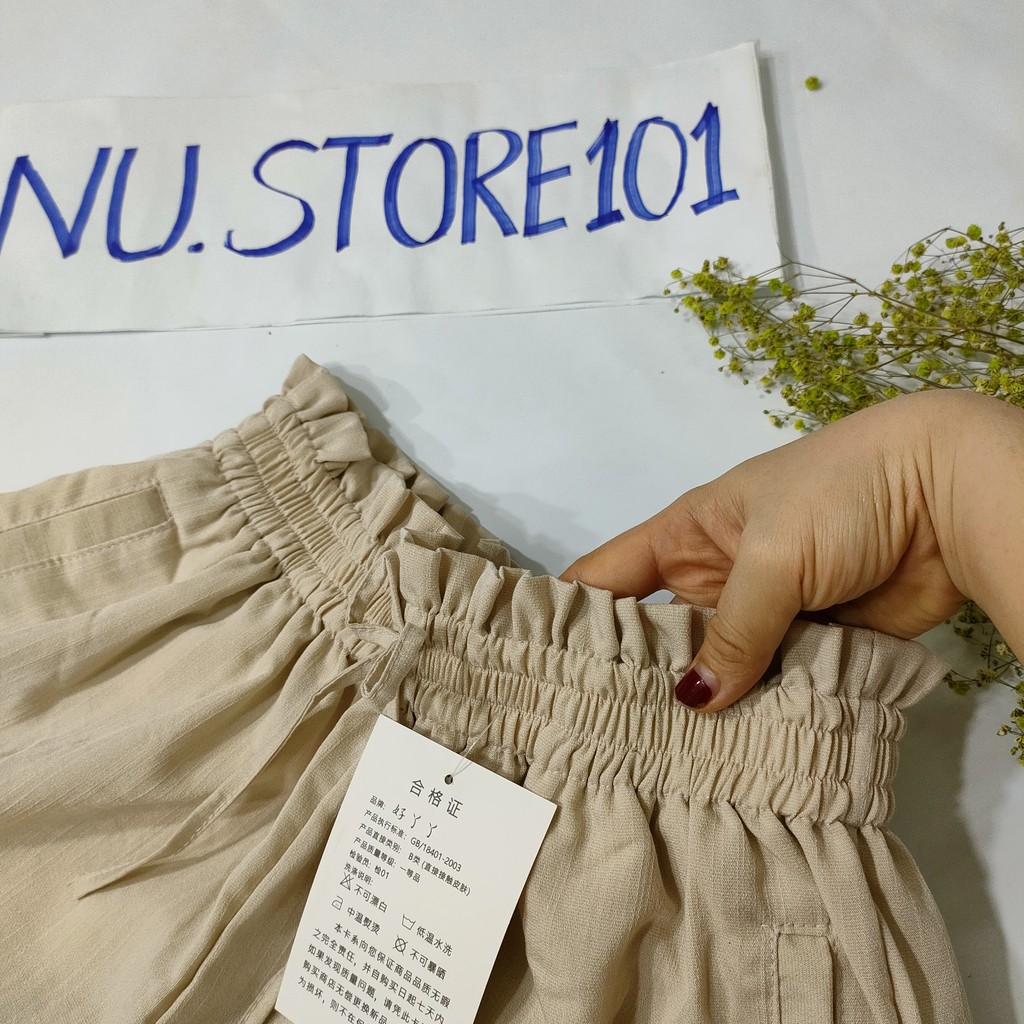 Quần đùi nữ đũi cao cấp, quần short nữ mặc nhà nu.store101 | BigBuy360 - bigbuy360.vn