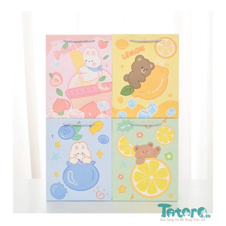 Túi đựng quà Thú cưng và Trái Cây cùng nhiều họa tiết dễ thương khác