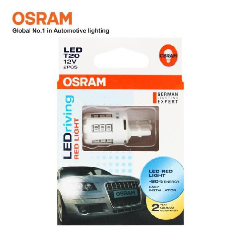 Bóng đèn led chân ghim nhỏ OSRAM STANDARD RETROFIT W21W 12v màu đỏ