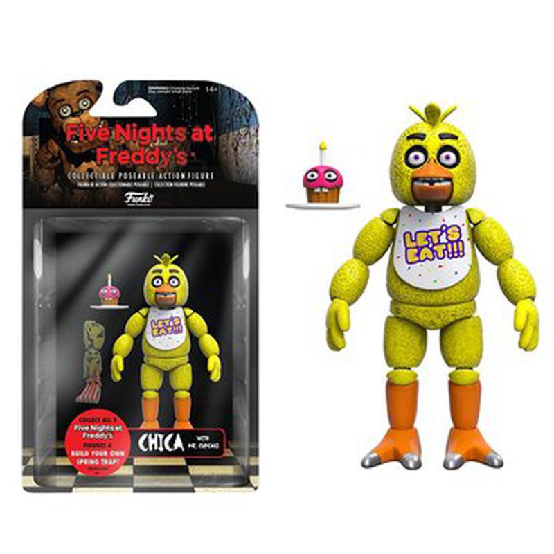 Mới Mô Hình Nhân Vật Freddy Foxy Bonnie Chica Màu Vàng Đồng