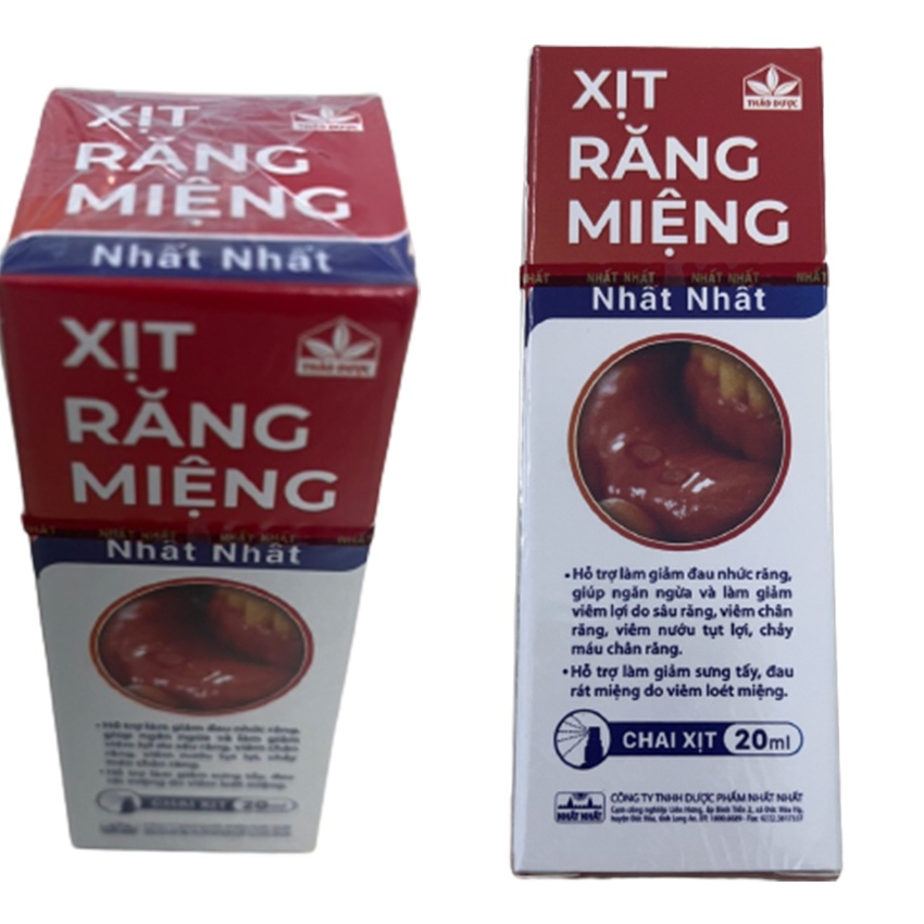 Xịt Răng Miệng Nhất Nhất 20ml - Hỗ Trợ Làm Giảm Đau Nhức Răng - Yes