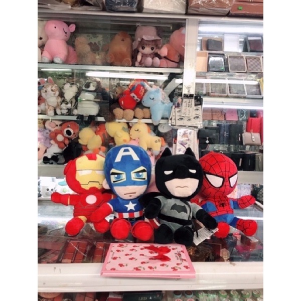 Siêu anh hùng bằng bông đầu tròn 25 cm
