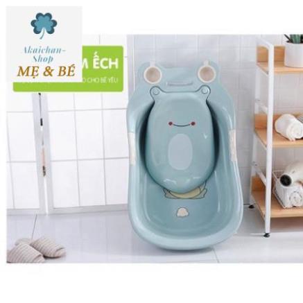 {SP DÀNH CHO} BÉ CHẬU TẮM VÀ GỘI ĐÂU VỆ SINH CHO BÉ HÌNH CHÚ ẾCH CON NGỘ NGHĨNH,CÓ VAN THÁO NƯỚC VÀ CÓ MÁNG ĐỠ 🛀CH