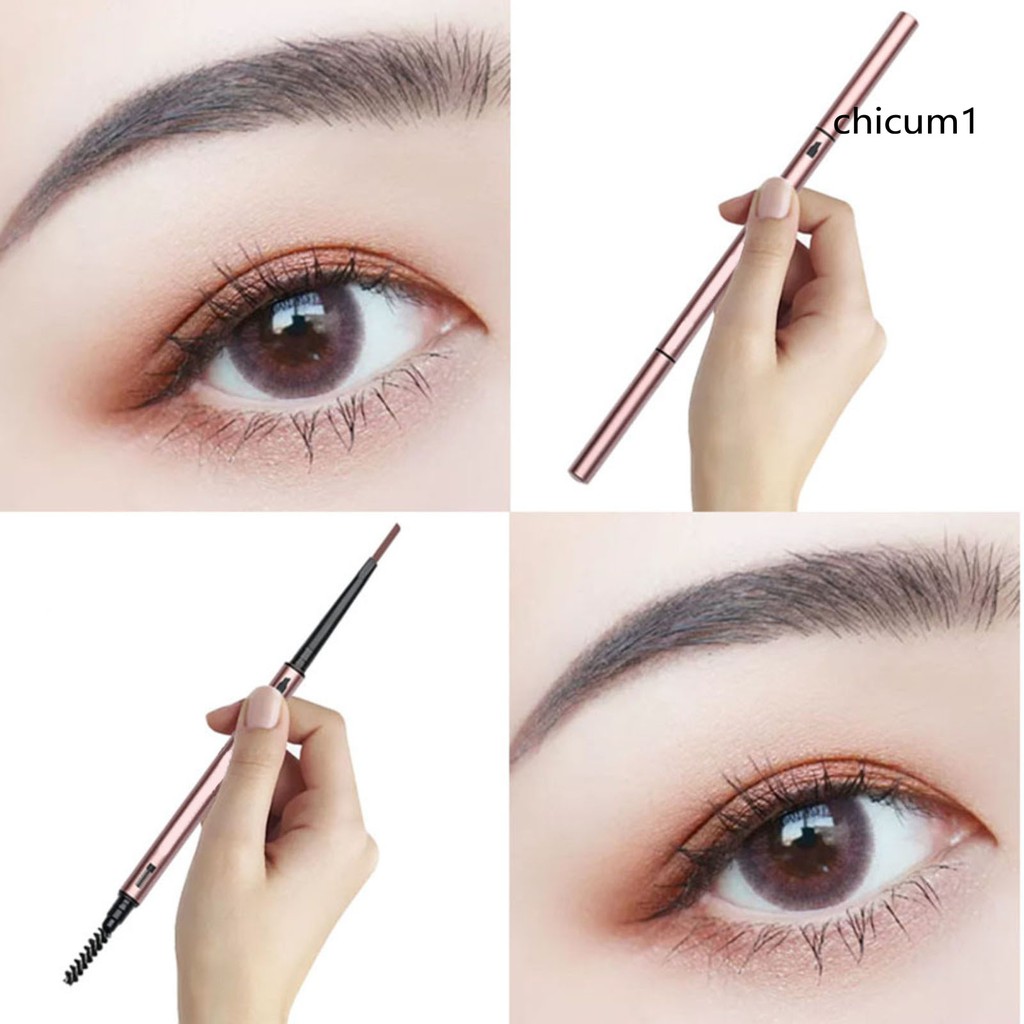 [Hàng mới về] Bút kẻ lông mày dạng xoay trang điểm kháng nước lâu trôi có đầu cọ chuốt tiện dụng