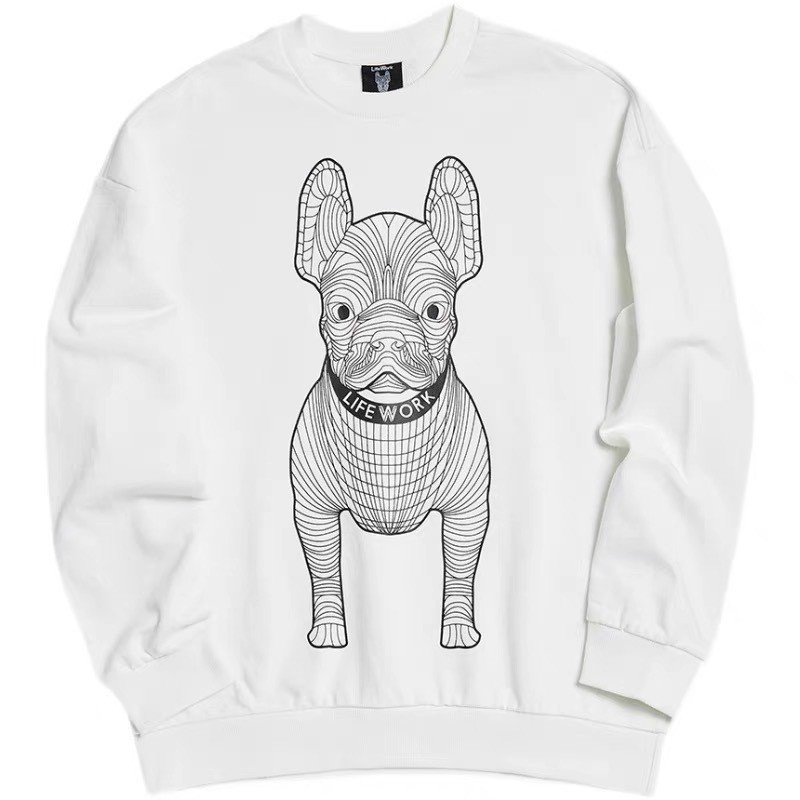 Áo Nỉ Sweater in hình cực đẹp chất  Áo sweater trắng đen nam nữ
