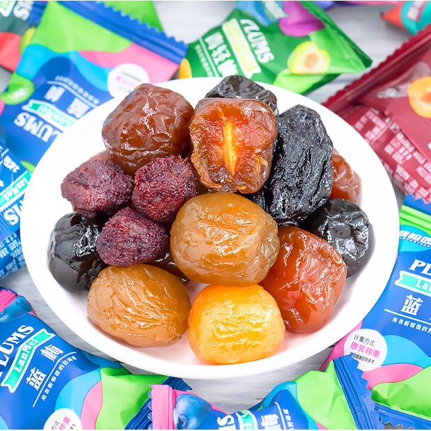 Gói 500gr Ô Mai Mận Mix 6 Vị Plums