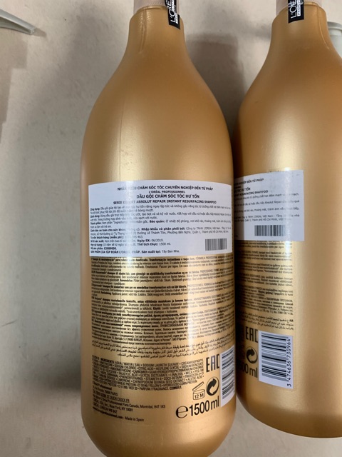 Dầu gội loreal chai 1.5 mẫu mới